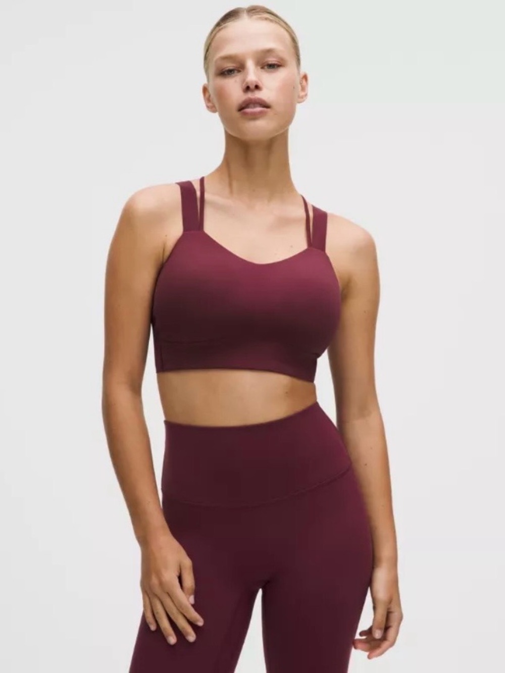lululemon athletica Like a Cloud Longline Bra in Burgundy